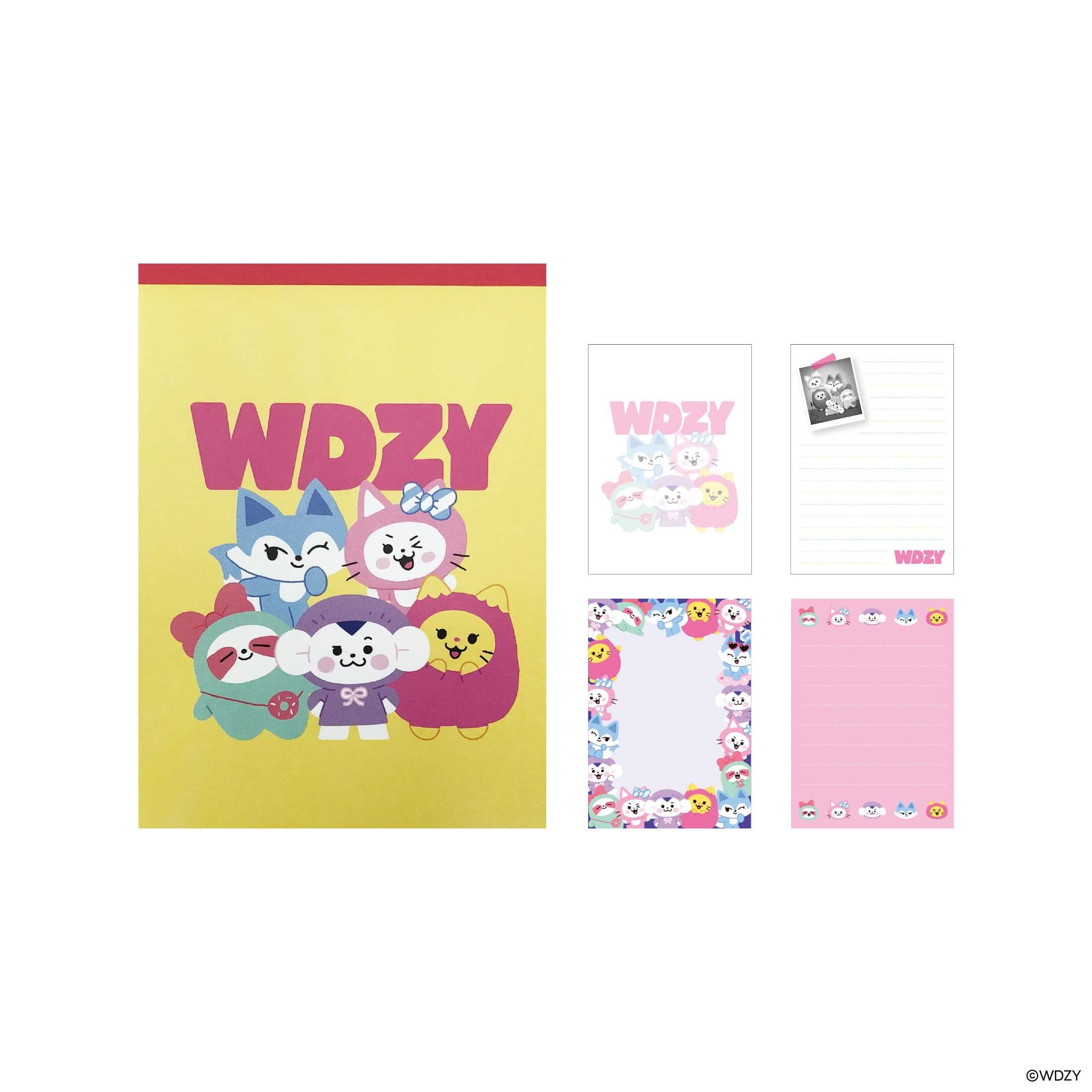 Wdzy メモ帳 イエロー まぁーるいココロのそばに いつも エスケイジャパン