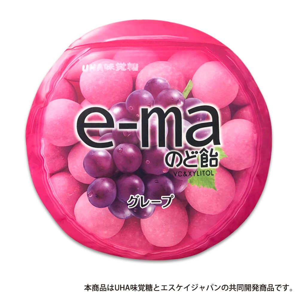 E Maのど飴 クッション ナムコ限定 まぁーるいココロのそばに いつも エスケイジャパン